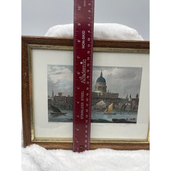 St Paul's Cathedral Original Drawing Thomas H Shepherd Engraved by J Tingle - Picture 8 of 9